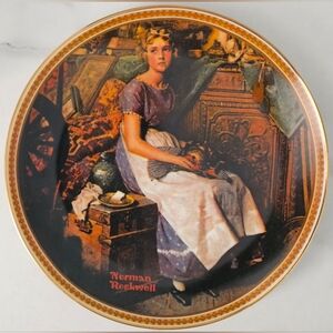 Norman Rockwell "Dreaming In The Attic" Vintage Collector Plate 10060 AD